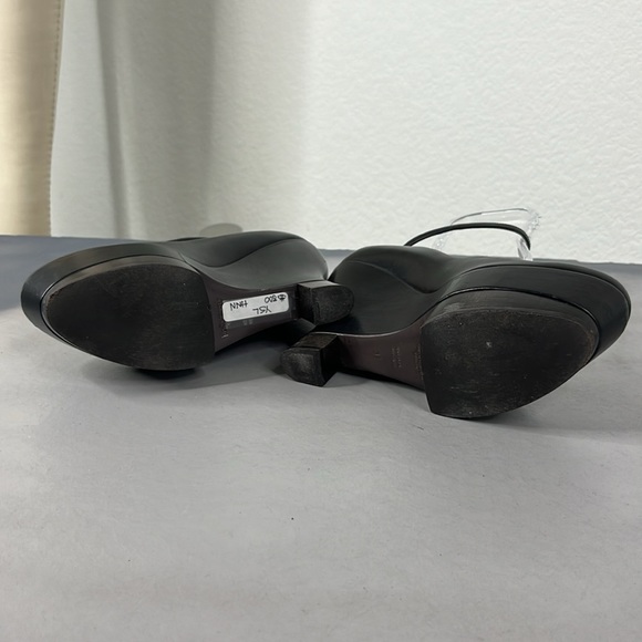 YSL Studio Platform Pump 75 Split Wedge Flatform Mary Jane Rodin Heels Wood Ankl - Picture 5 of 8